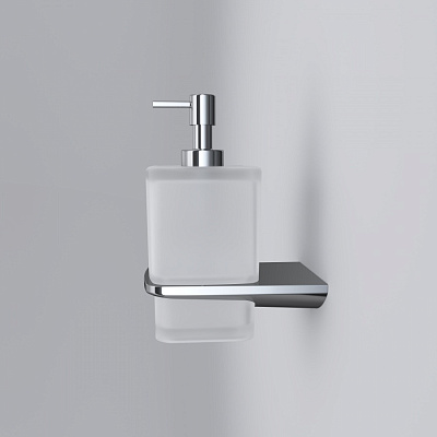 Диспенсер для жидкого мыла AM.PM Inspire 2.0 стеклянный с держателем A50A36900