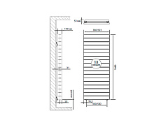 Биметаллический секционный радиатор отопления Royal Thermo PianoForte Tower Noir Sable 500 / 18 секций