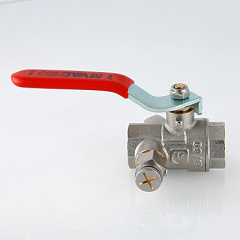 Кран шаровой VALTEC с дренажом и воздухоотводчиком 1/2 ВВ