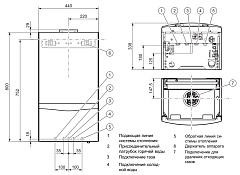 Настенный газовый двухконтурный котел отопления Vaillant turboTEC plus VUW 362/5-5
