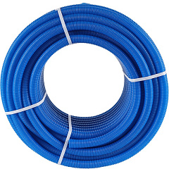 Труба гофрированная ПНД Stout цвет синий, наружным диаметром 23 мм для труб диаметром 16 мм