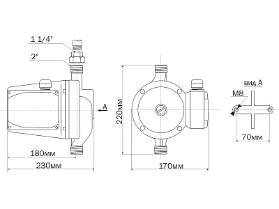 Циркуляционный насос Aquario AC 5-8-32
