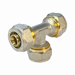 Тройник Valfex для труб PE-RT/Al/PE-RT, обжимной 16