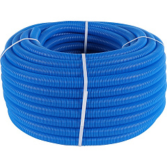 Труба гофрированная ПНД Stout цвет синий, наружным диаметром 28 мм для труб диаметром 20 мм