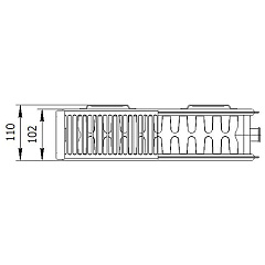 Стальной панельный радиатор отопления Лемакс С22/300/ 1000