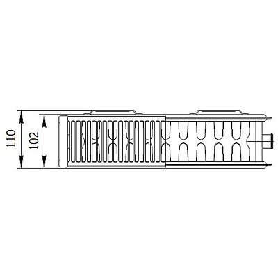 Стальной панельный радиатор отопления Лемакс С22/500/ 1700