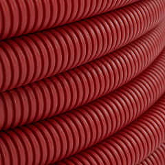 Кожух гофрированный HOOBS d 20 (20 х 25), для труб Dn16, цвет красный