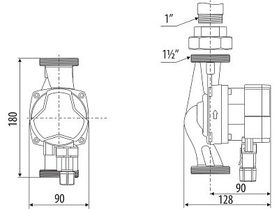 Циркуляционный насос Aquario PRIME-A1-258-180