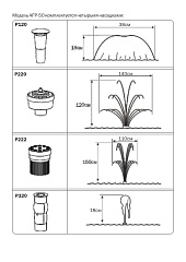 Фонтанный насос Aquario AFP-50