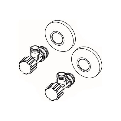 Вентили TECE TECEone угловые, 2 штуки