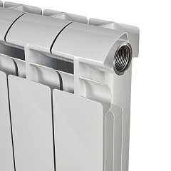 Алюминиевый секционный радиатор отопления Stout Alpha 350 / 8 секций