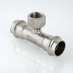 Тройник VALTEC с вн.р. нерж. сталь 35х1/2