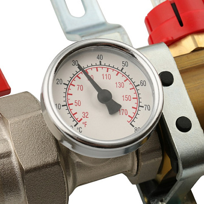 Коллектор Stout распределительный из латуни с расходомерами 1/3/4x3, SMB 0473 000003