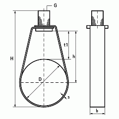 Спринклерный хомут Walraven BIS ТА41 FM, UL М10, DN15 (1/2 )