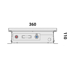 Внутрипольный конвектор с естественной конвекцией Vitron ВК.110.360.1100.4ТГ