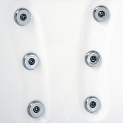 Гидромассажная акриловая ванна 1MarKa One Love L (левая) с каркасом, экраном, RGB-подсветкой, 3 зоны гидромассажа (24 форсунки)