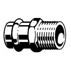 Соединительный элемент медный Viega Sanpress с SC-Contur d=15 (арт. 105 044)