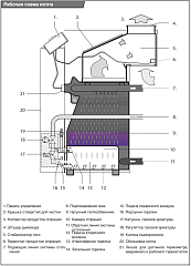 Напольный газовый котел отопления Protherm Медведь 20 TLO