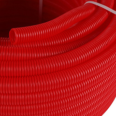 Труба гофрированная ПНД Stout цвет красный, наружным диаметром 23 мм для труб диаметром 16 мм