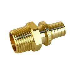 Соединитель Valfex надвижной с переходом на НР для труб РЕ-Х и PE-RT 16(2,2) х 1/2 дюйма