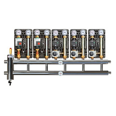 Распределительный коллектор с гидрострелкой ПроксиТерм GSK 32-5.1 85 кВт, 5+1 контуров