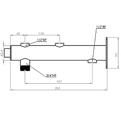 Консоль для расширительного бака из нержавеющей стали ПроксиТерм KRB-02