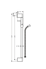 Душевая штанга Hansgrohe Unica C 27615000
