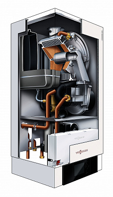 Настенный газовый конденсационный котел отопления одноконтурный Viessmann Vitodens 200-W Vitotronic 100 72,6 кВт Тип HO1B B2HAK14
