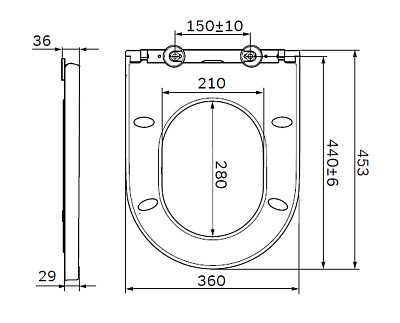 Крышка-сиденье AM.PM Inspire C507854WH