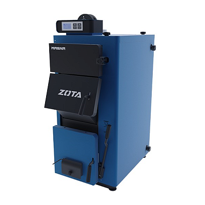 Твердотопливный напольный котел отопления, длительного горения ZOTA MAGNA 100