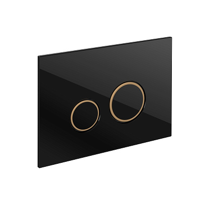 Кнопка смыва Cersanit TWINS для LINK PRO/VECTOR/LINK/HI-TEC стекло черный