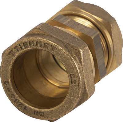 Муфта медная Tiemme 22х22