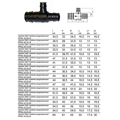Тройник редукционный Uponor Q E ТРОЙНИК РЕДУКЦИОННЫЙ PPSU 40-20-40