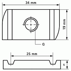 Канальная гайка Walraven BIS Strut (BUP) M6
