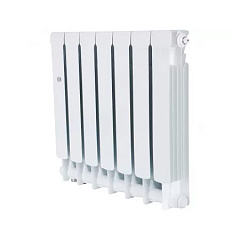Биметаллический секционный радиатор отопления Stout Space Ventil 500 / 7 секций (нижнее правое)