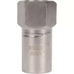 Вставка Rommer переходная пресс 28х3/4, НПр-ВР, нержавеющая сталь