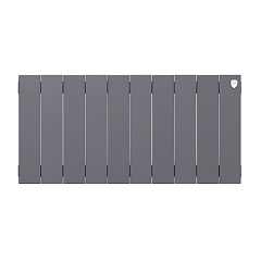 Биметаллический секционный радиатор отопления Royal Thermo PianoForte Silver Satin 300 / 12 секций