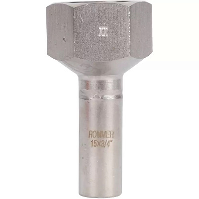 Вставка Rommer переходная пресс 15х3/4, НПр-ВР, нержавеющая сталь