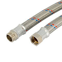 Гибкая подводка UNI-FITT антивибрационная НВ 1, 60 см, DN 25, оплётка из нержавеющей стали