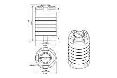 Емкость ЭкоПром T 500 литров