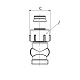 Узел нижнего подключения Flamco D2/50 прямой, G 3/4 НР x G 3/4 НР