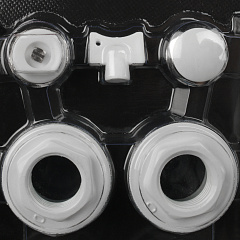 Монтажный комплект Rommer 1/2 (RAL9016) c 2мя кронштейнами