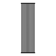 Стальной трубчатый радиатор отопления Royal Thermo Shift R22 C2180 - 12 секций RAL9005m (черный)