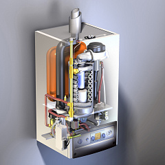 Настенный газовый конденсационный котел отопления Wolf CGB-2 14