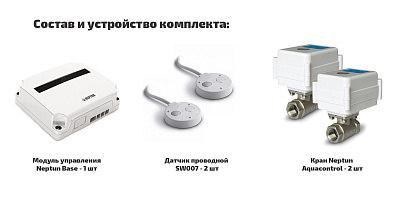 Проводная система защиты от протечки воды Neptun AQUACONTROL 3/4 (100037060800)