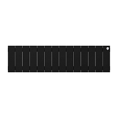 Биметаллический секционный радиатор отопления Royal Thermo PianoForte Noir Sable 200 / 14 секций
