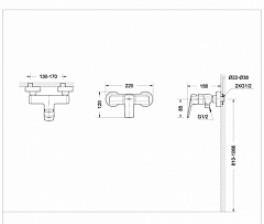 Смеситель для ванны Bravat REAL F9121179CP-01