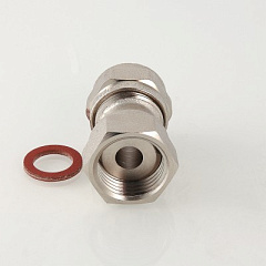 Соединитель обжимной VALTEC с накидной гайкой 16 мм х 1/2