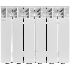 Алюминиевый секционный радиатор отопления Stout Gamma 350 / 6 секций