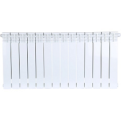 Биметаллический секционный радиатор отопления Stout Space Ventil 500 / 14 секций (нижнее правое)